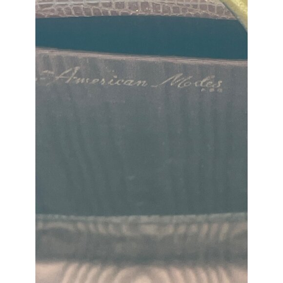 Brown Faux Leather Handbag by AMERICAN MODES Gold Clasp & Matching Coin Purse - Picture 7 of 14